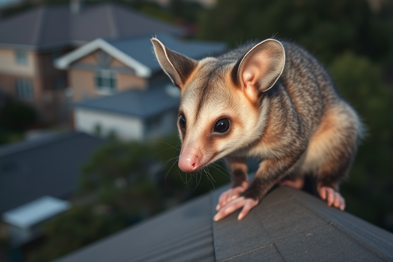 Possum in Lyndhurst residential area